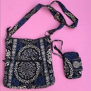 Vera Bradley cross-body bag and wallet